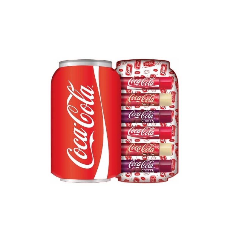 Lip Smacker Lip Gloss for Kids Coca Cola Cane 6pcs Multi Flavor