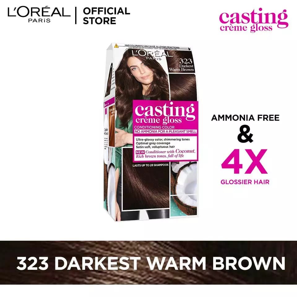 L'Oréal Paris Casting Creme Gloss - 323 Darkest Warm Brown
