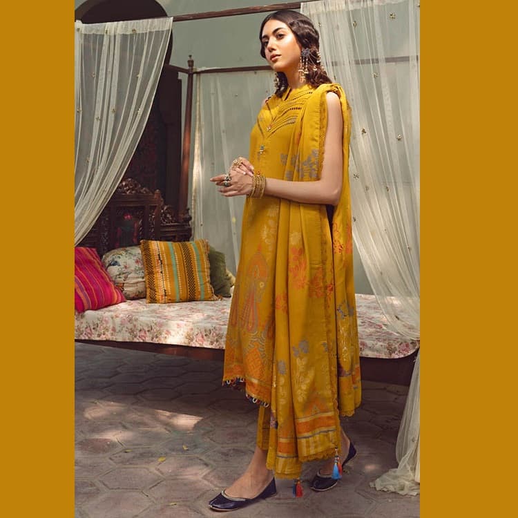 Ideas Linen Karandi Jacquard Unstitched Suit MJ-22082 3PC