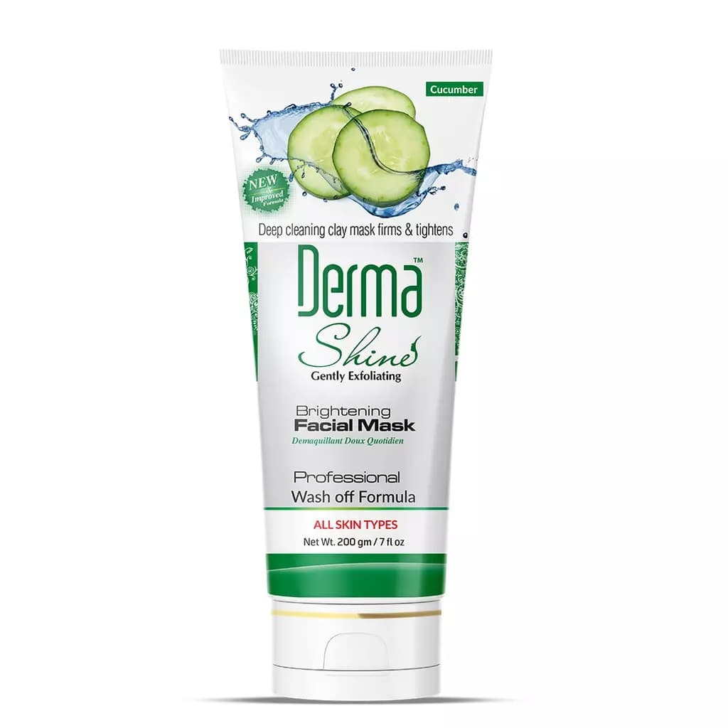 Derma Shine Brightening Cucumber Facial Mask 200g