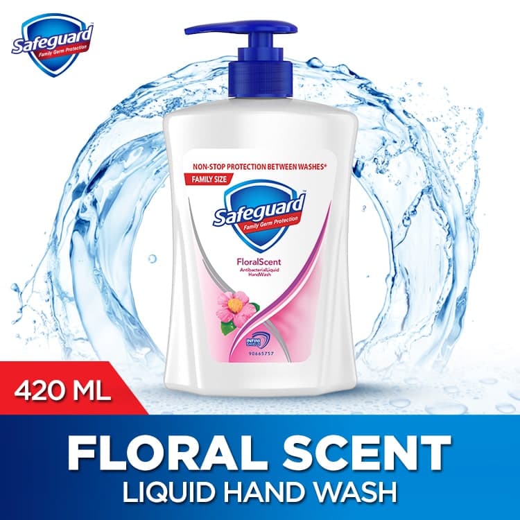 Safeguard Liquid Hand Soap Wash Floral Scent 420ml