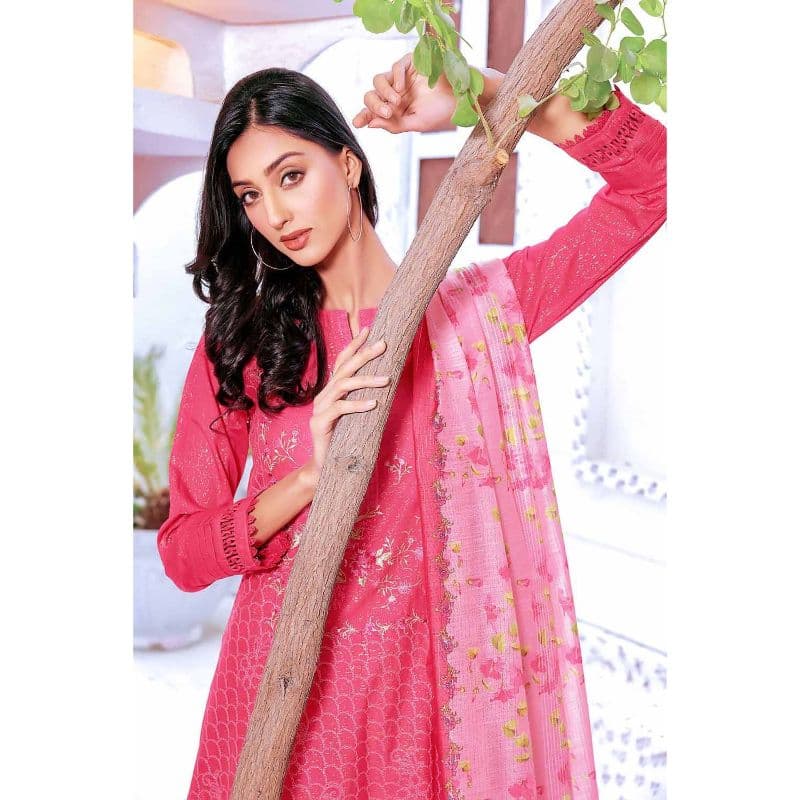 Embroidered Dobby Unstitched Suit DB-32012 3PC