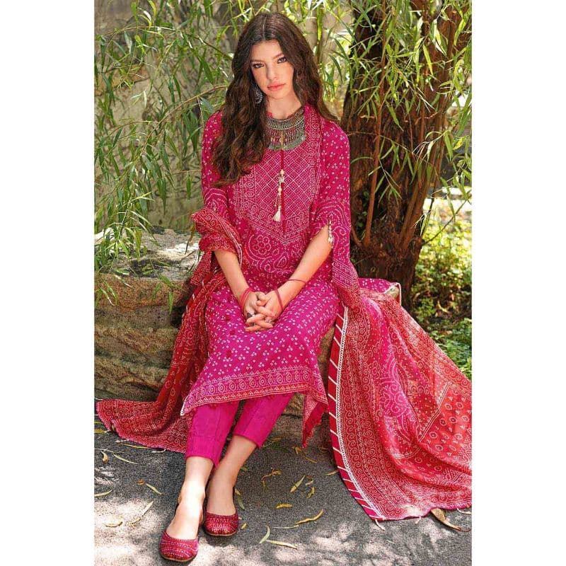 Unstitched Chunri Lawn Suit CL-32039A 3PC