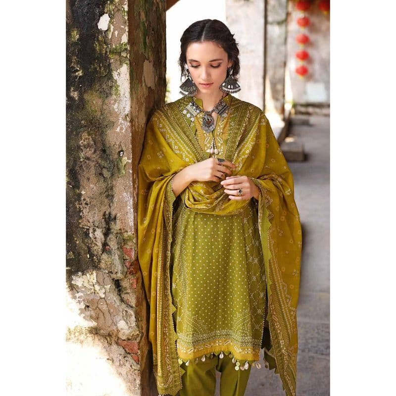 Chunri Lawn Unstitched Suit CL-32092A 3PC