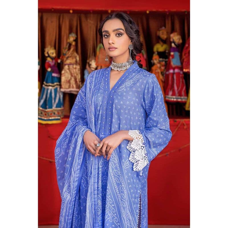 Chunri Lawn Unstitched Suit CL-32100B 3PC