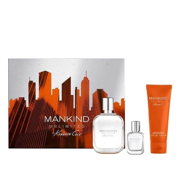 Kenneth Cole Mankind Unlimited - Eau De Toilette 100ml + 15ml+ 100ml Asb Set