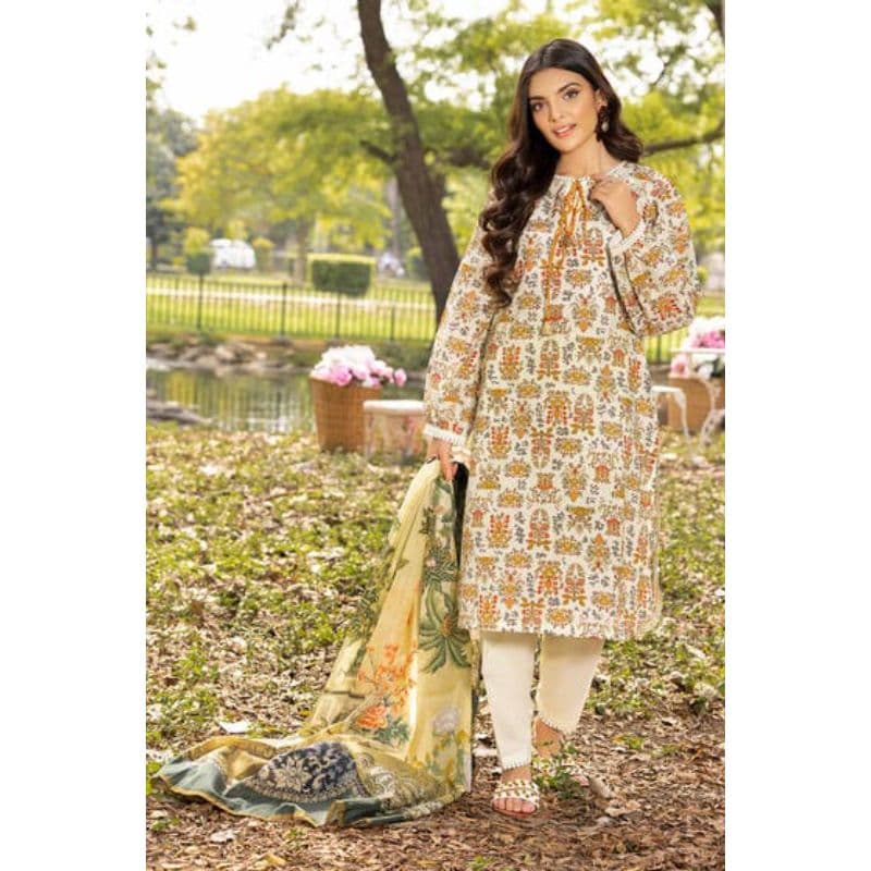 Ideas Printed Unstitched Lawn Suit CL-32514 3PC