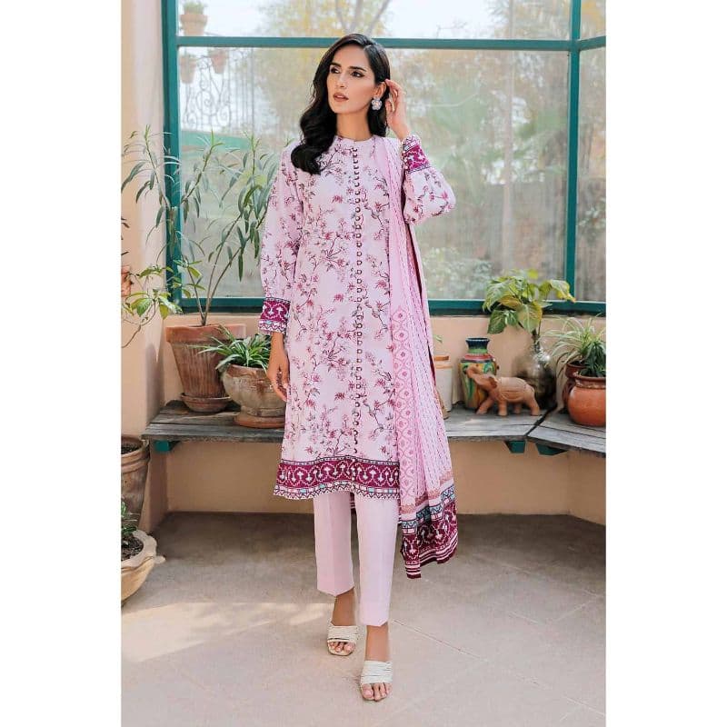 Ideas Printed Unstitched Lawn Suit CL-32188A 3PC