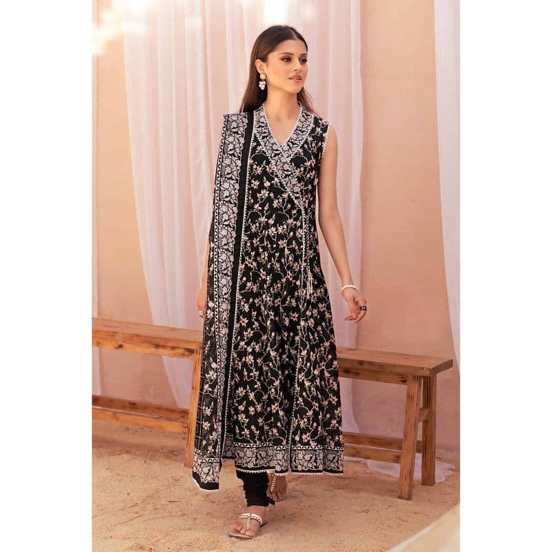 Ideas Printed Unstitched Lawn Suit B-32037 3PC