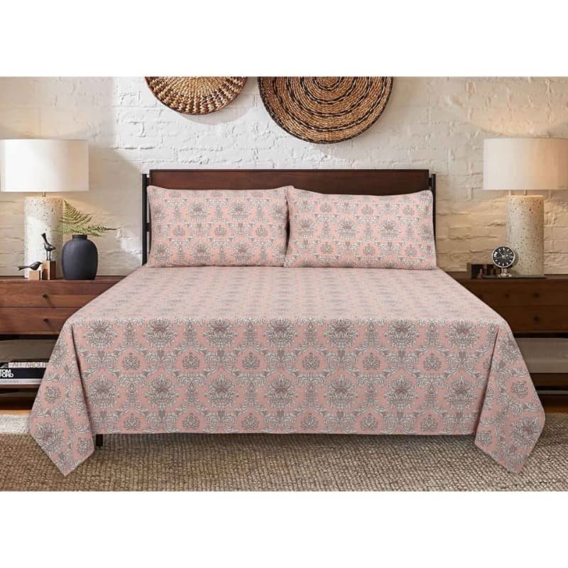 Ideas Pearl Damask T-150 Bed Sheet Set