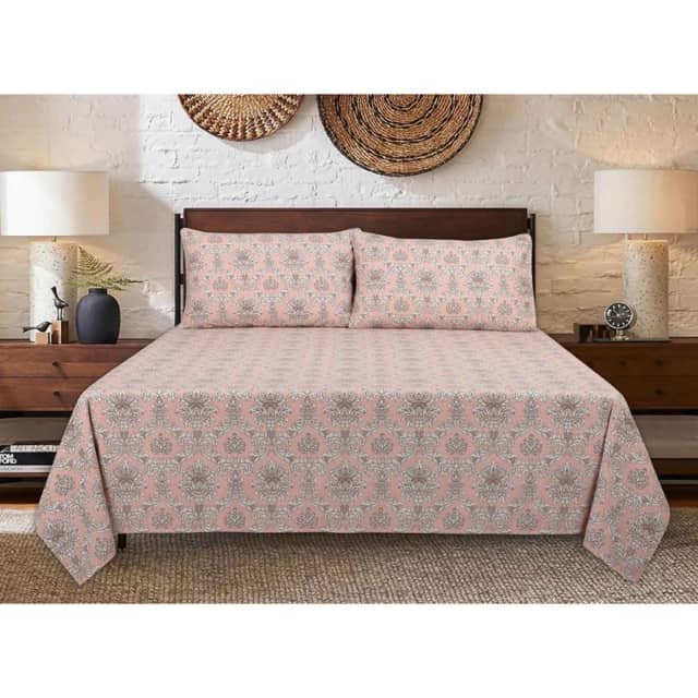Ideas Pearl Damask T-150 Bed Sheet Set