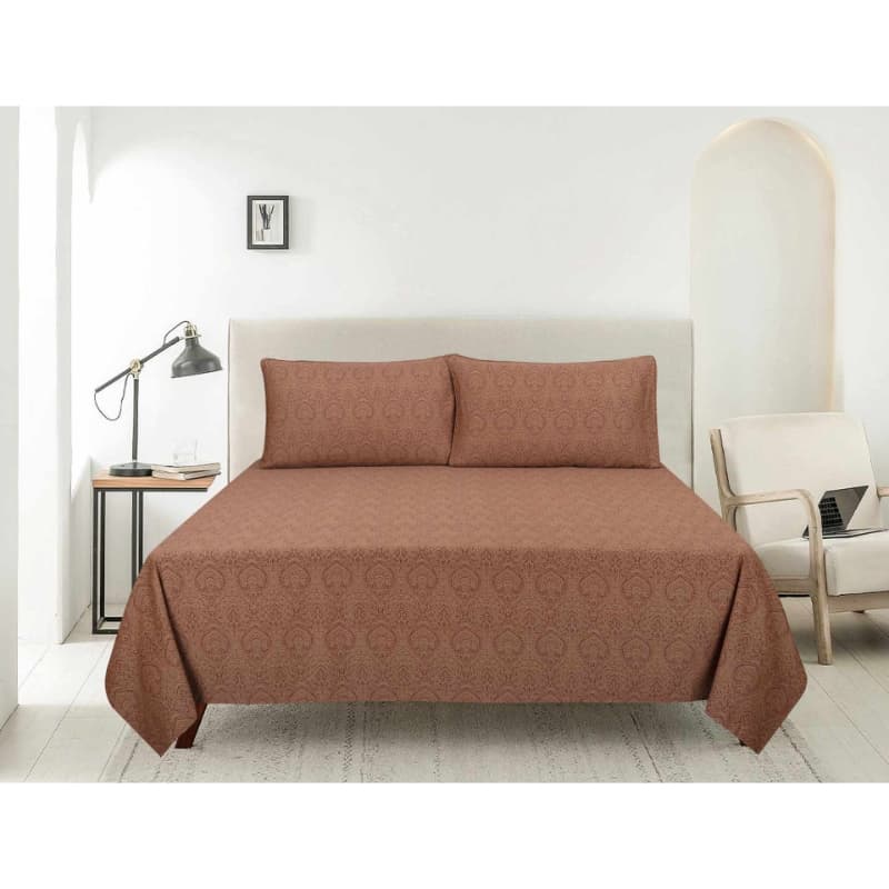 Ideas Merlot T-200 Bed Sheet Set King Size