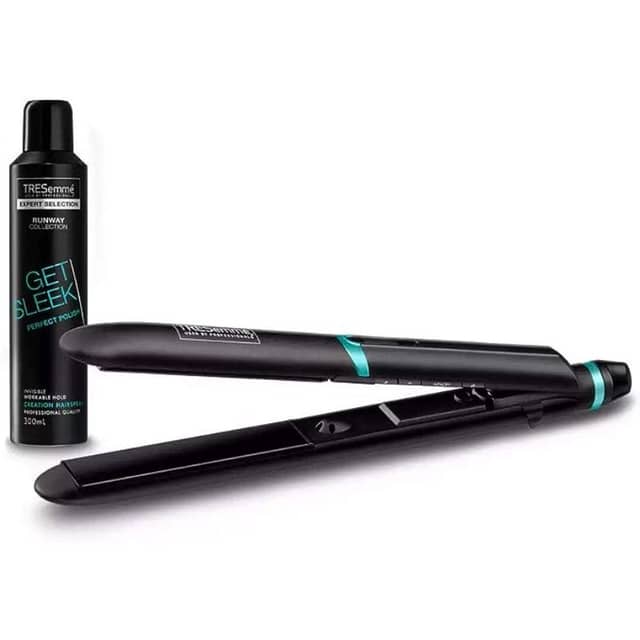 RESemme 2145DU Hair Straightener with Get Sleek Creation Spray
