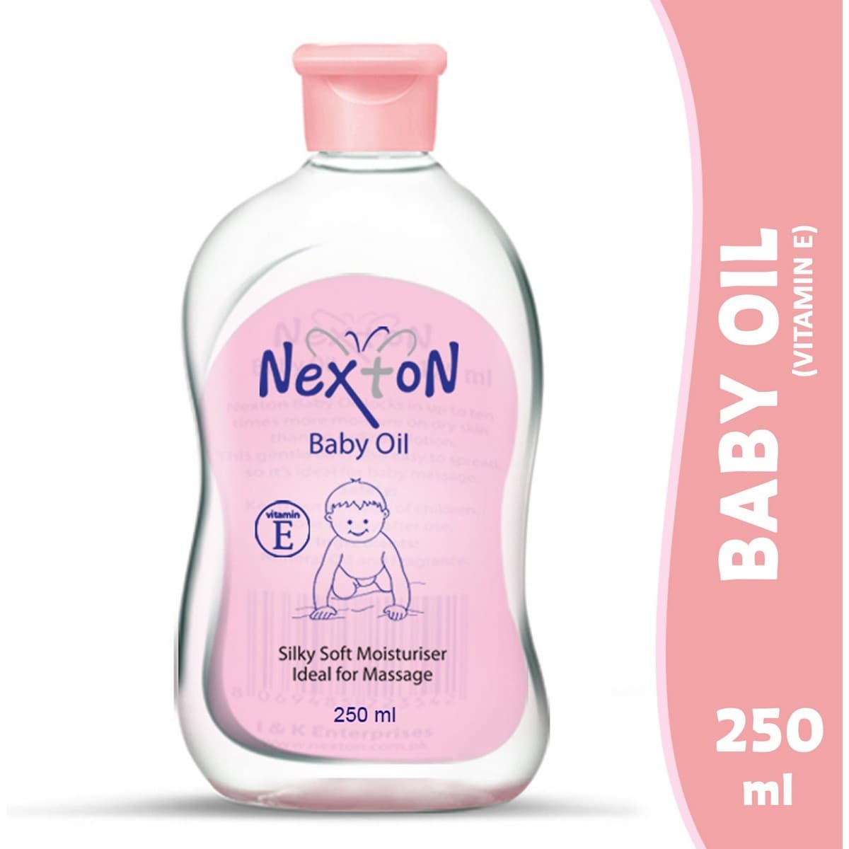 Nexton Vitamin E Baby Oil Pink 250ml