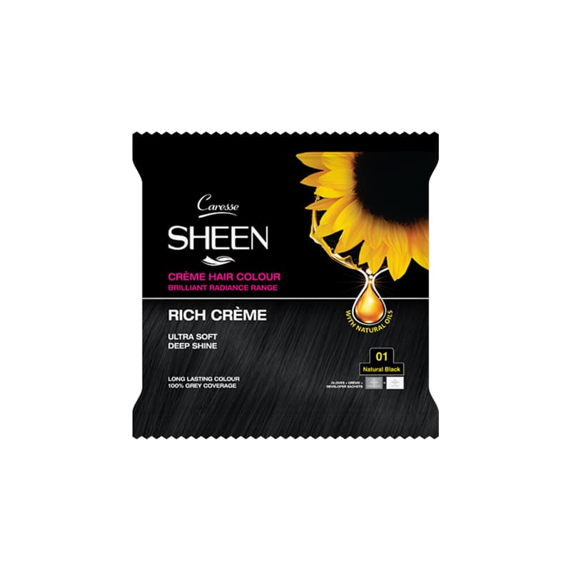 Sheen Crème Hair Color Sachet – Natural Black 01