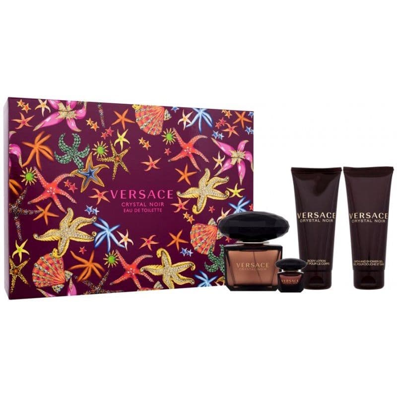 Versace Ladies Crystal Noir Gift Set Fragrances