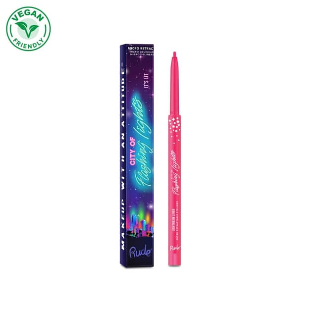 Rude City of Flashing Lights Micro Retractable Liner