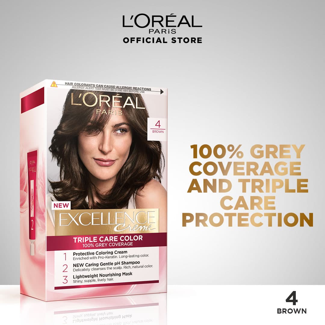 L'Oreal Paris Excellence Creme - 4 Brown Hair Color
