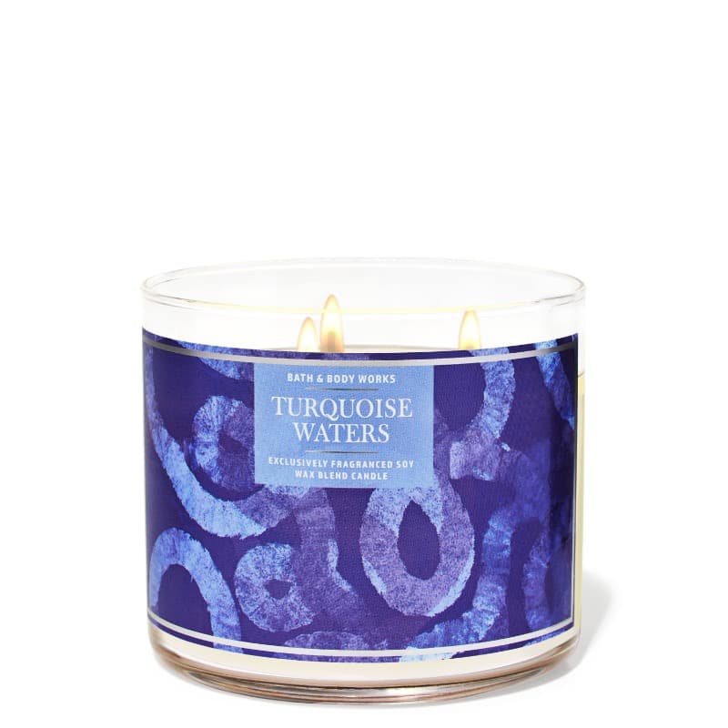Bath And Body Works Turquoise Waters 3-Wick Candle