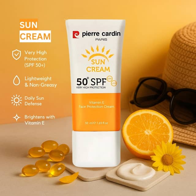Pierre Cardin Paris SPF 50+ Sunscreen With Vitamin E 50ml