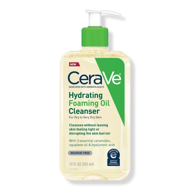 CeraVe Hydrating Foaming Oil Cleanser For Dry To Very Dry Skin 355ml