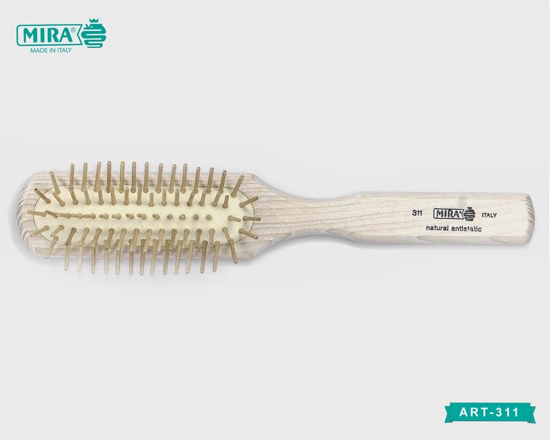 Mira Hair Brush (Wooden Pins Antistatic) 311