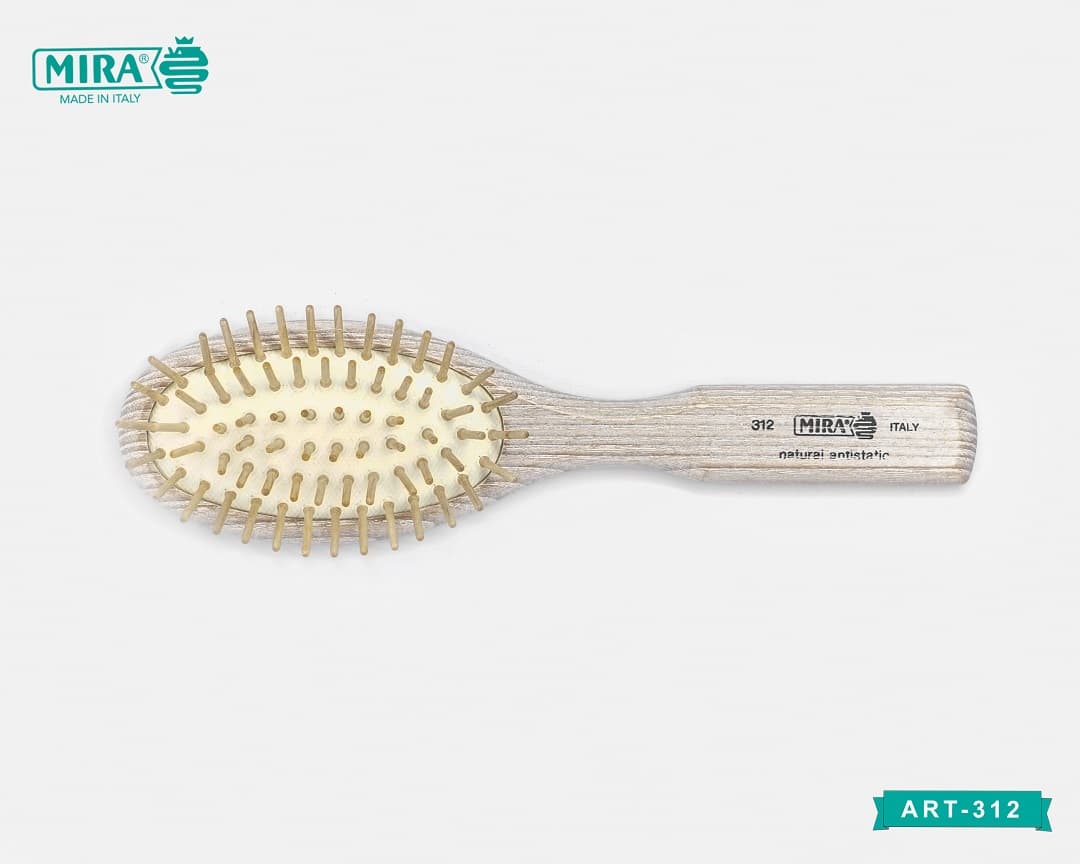 Mira Hair Brush (Wooden Pins Antistatic) 312