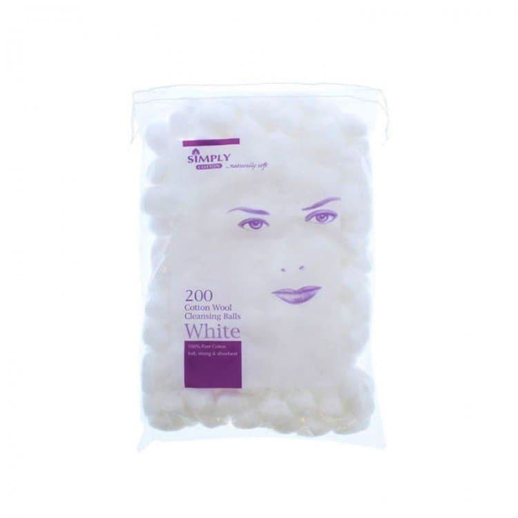 Simply Cotton Wool Cleansing Balls 200