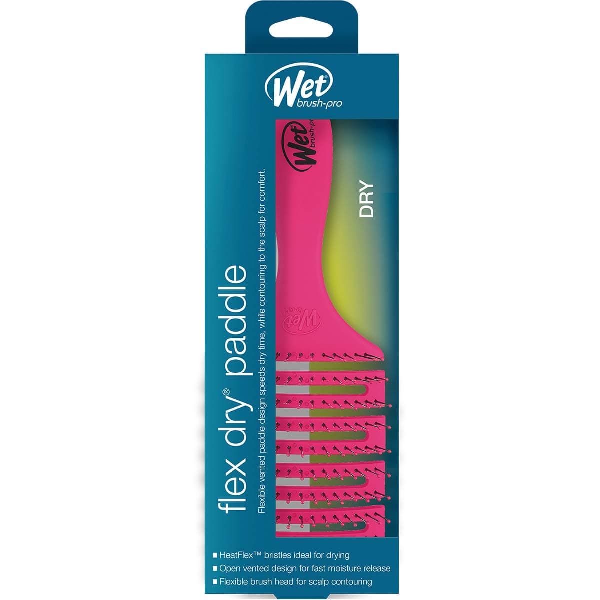 Wet Brush Flex Dry Paddle-Pink